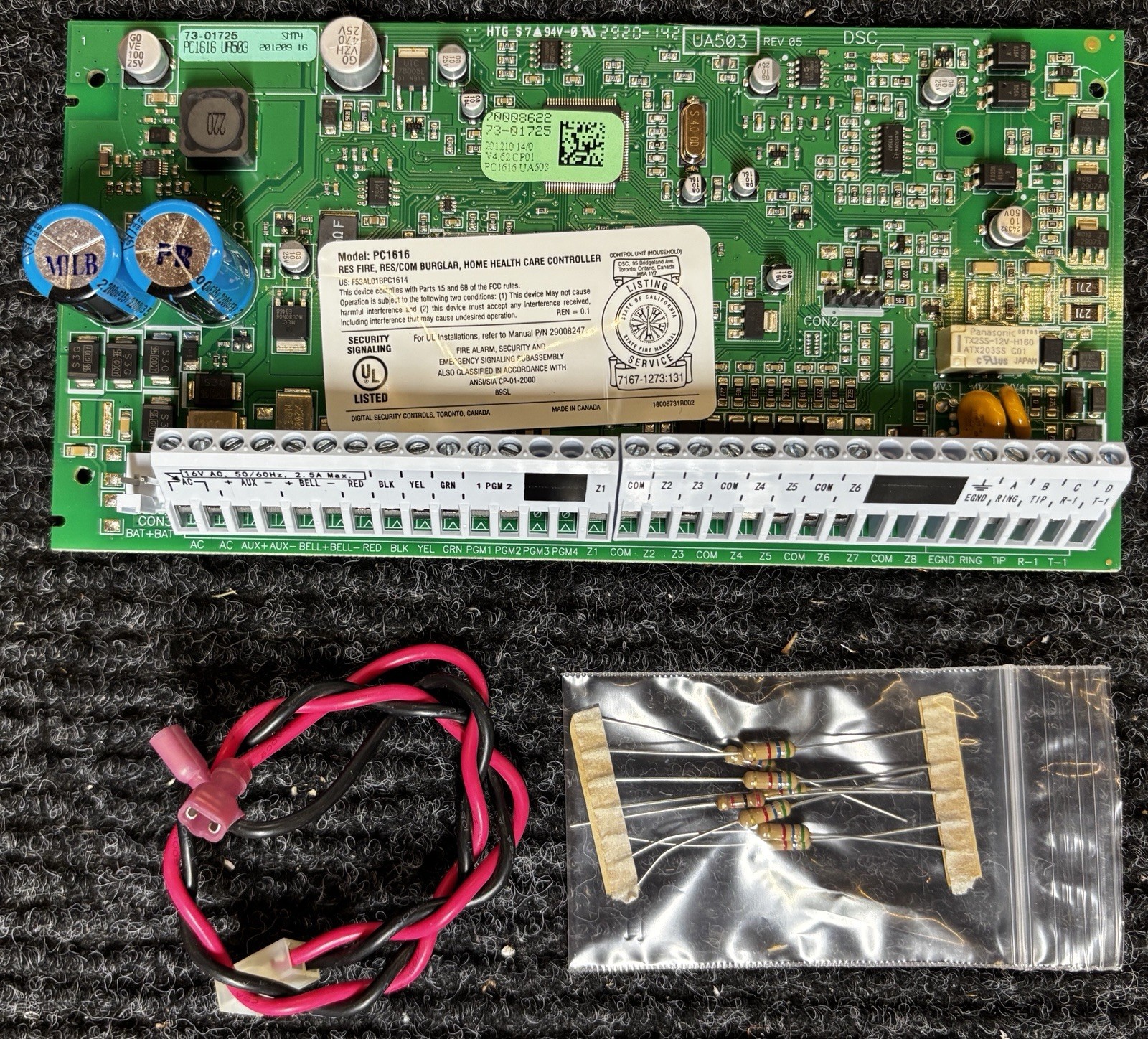DSC PC1616 V4.62 CP01 Alarm Control Panel (Tested)