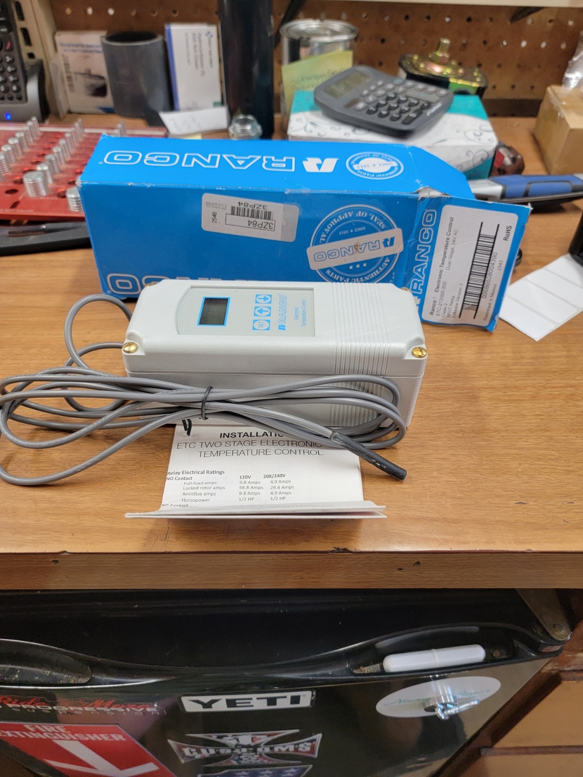 Ranco Etc-212000-000 Electronic Temperature Control Open Close On Rise