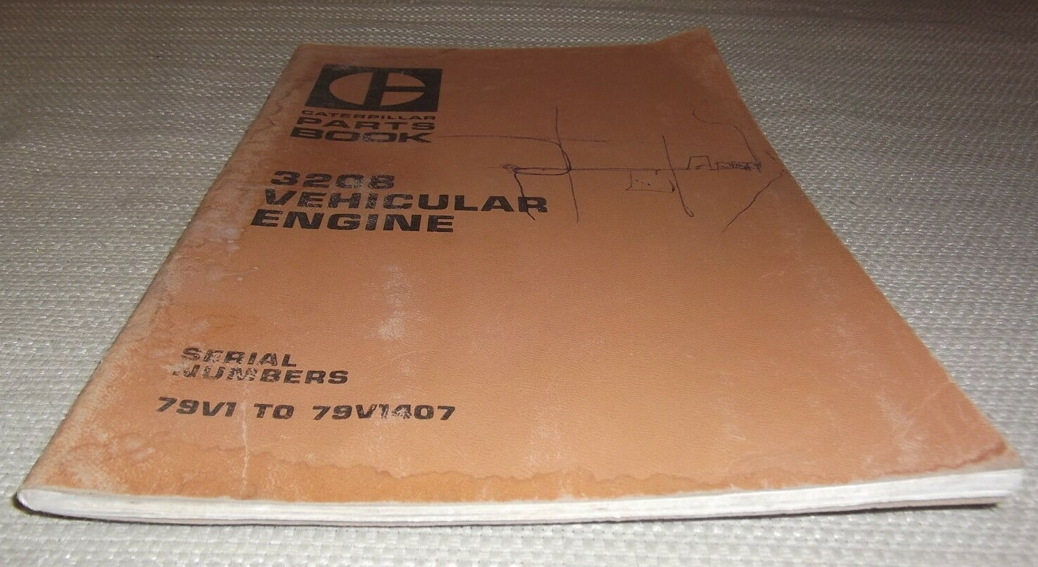CAT CATERPILLAR 3208 VEHICULAR ENGINE PARTS BOOK MANUAL S/N 79V1-1407