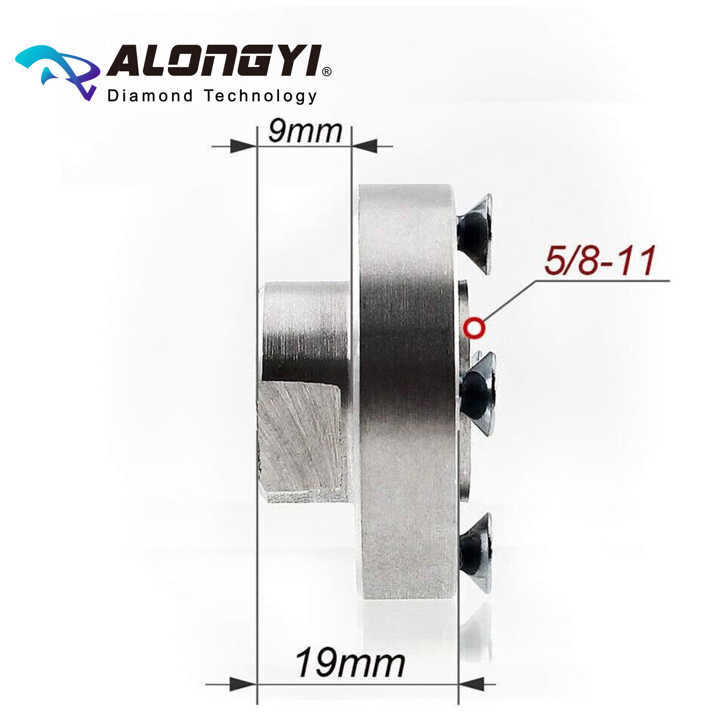 Flush Mount Adapter 5/8-11 Flange Diamond Saw Balde Arbor Adaptor 2-Pcs