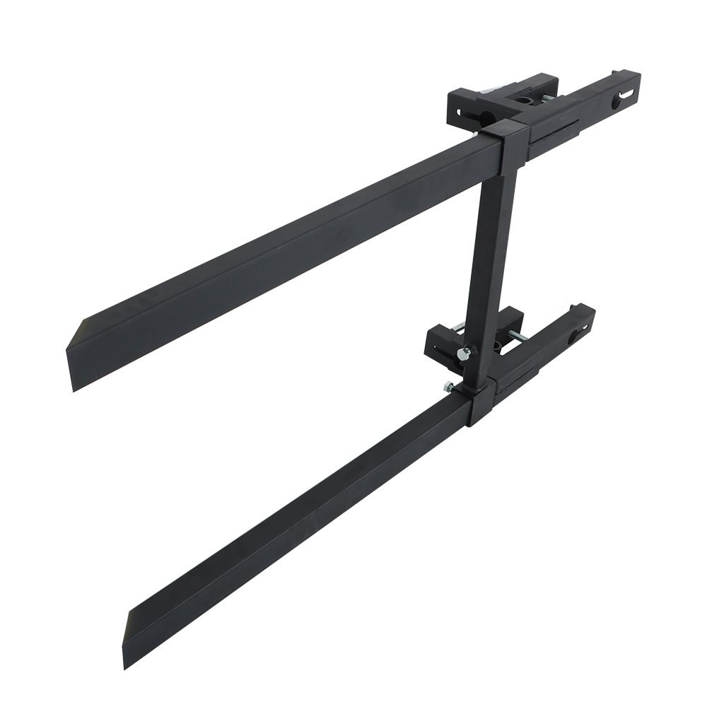 Tractor Bucket Clamp On Pallet Forks 60″ 2000lbs With Adjustable Stabilizer Bar