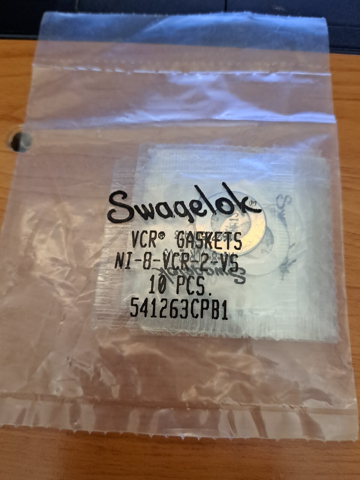 Swagelok NI-8-VCR-2-VS , Nickel VCR Face Seal Gasket, 1/2 in. Pk of 10