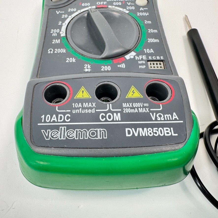 Velleman DVM850BL Green LCD Display Data Hold Function Digital Multimeter