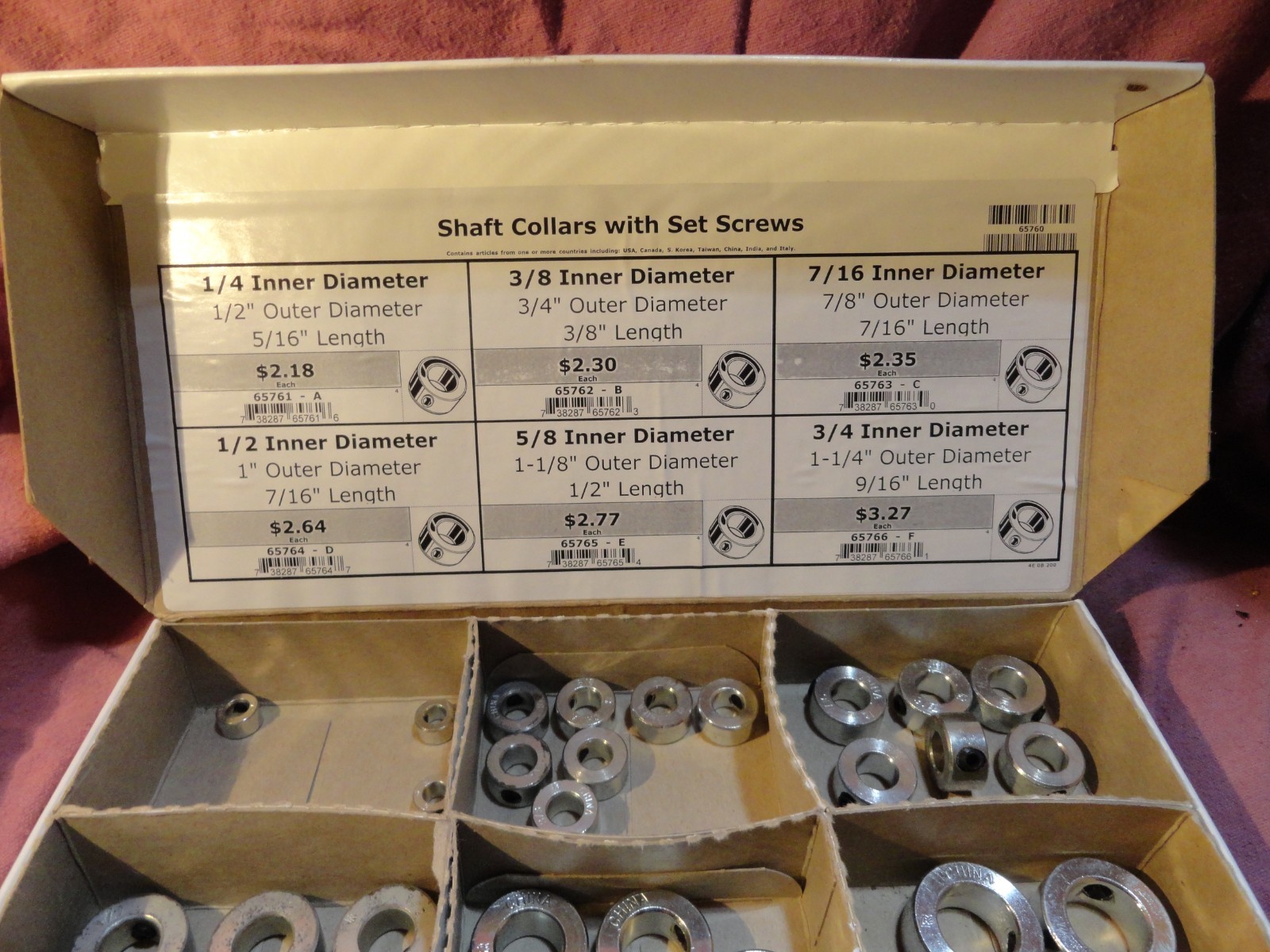 SHAFT COLLARS W/SET SCREW NEW REPAIR SHOP ASSORTMENT MID-WEST FASTENER FAST SHIP