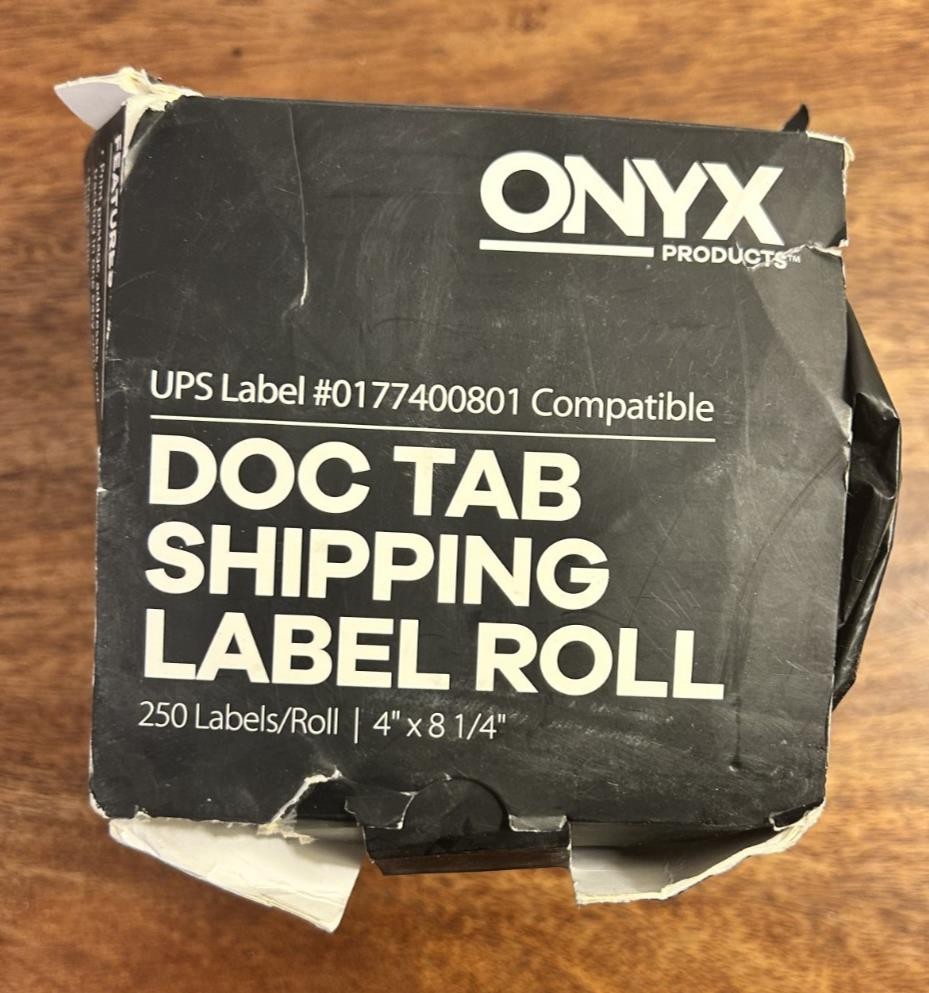 ONYX Products 4″ x 6 1/4″ DYMO Compatible Shipping Label Rolls, 250 Labels/Roll