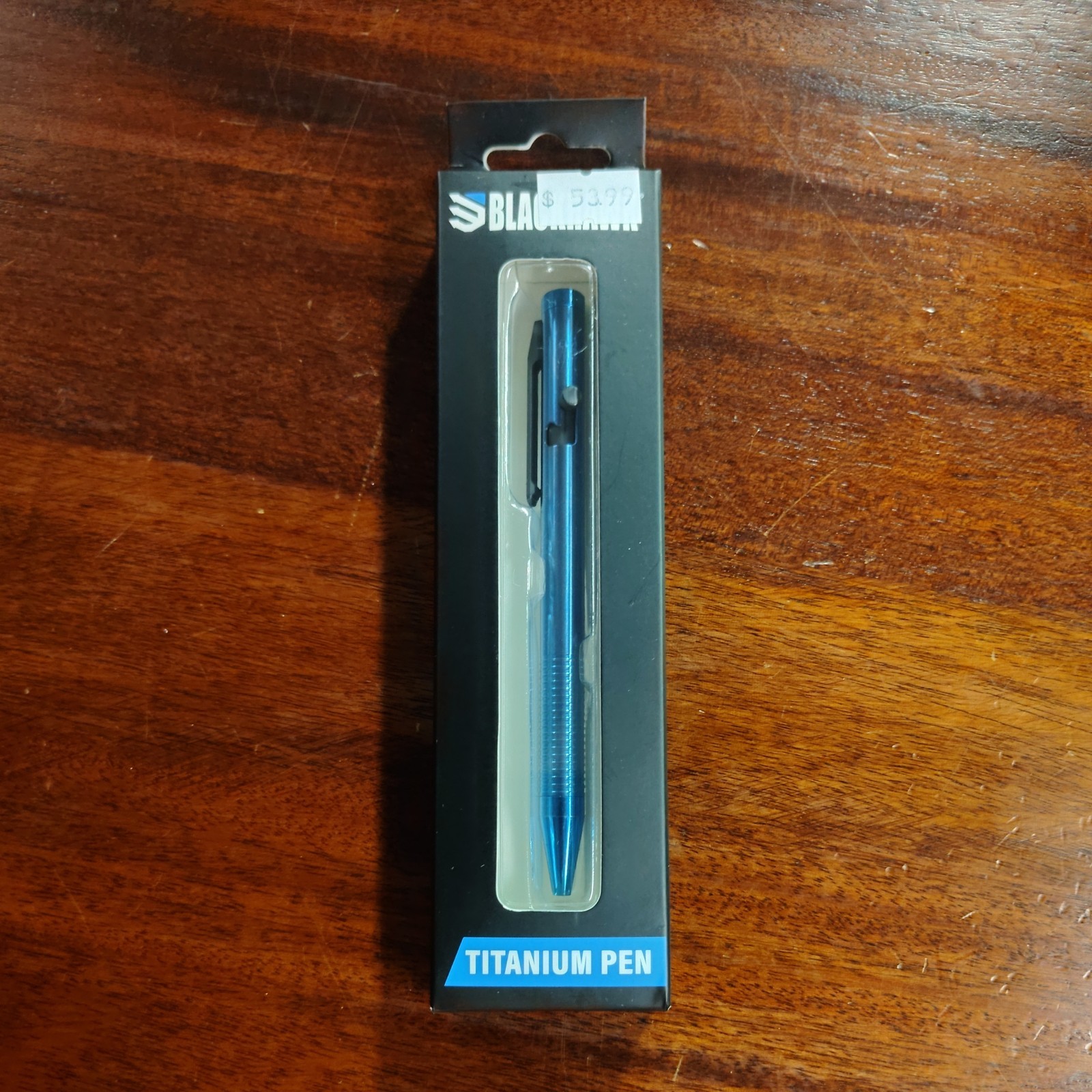 Blackhawk Bolt Action Blue Titanium Pen IP01BL