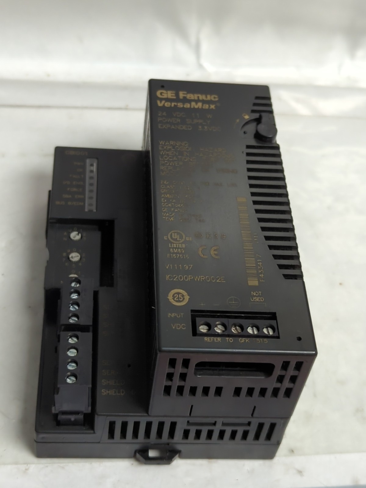 GE FANUC,IC200PWR002E,VERSA MAX POWER SUPPLY 24VDC 11W PRE-OWNED