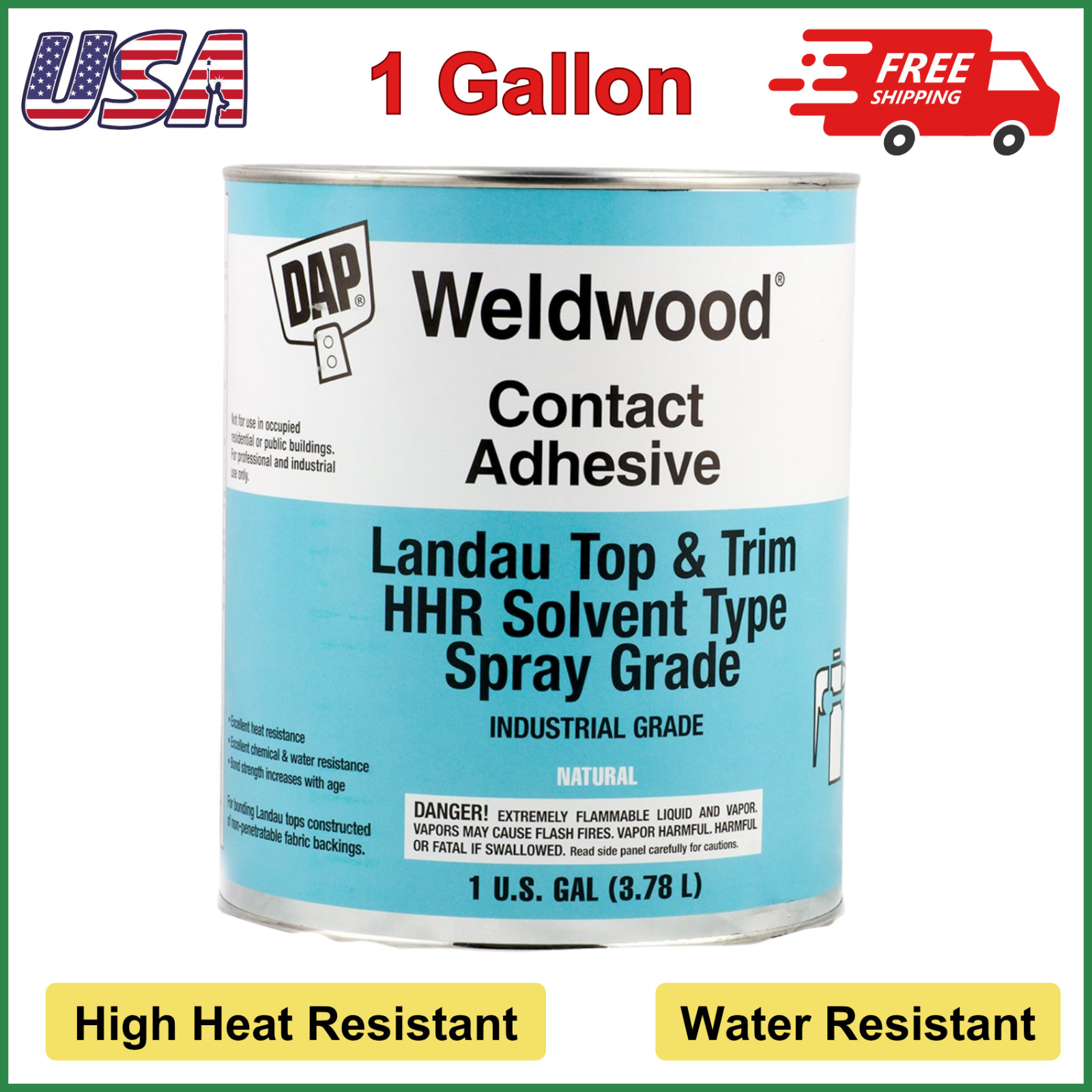 DAP Weldwood Contact Cement Adhesive – Landau Top & Trim HHR Solvent Spray 1 Gal