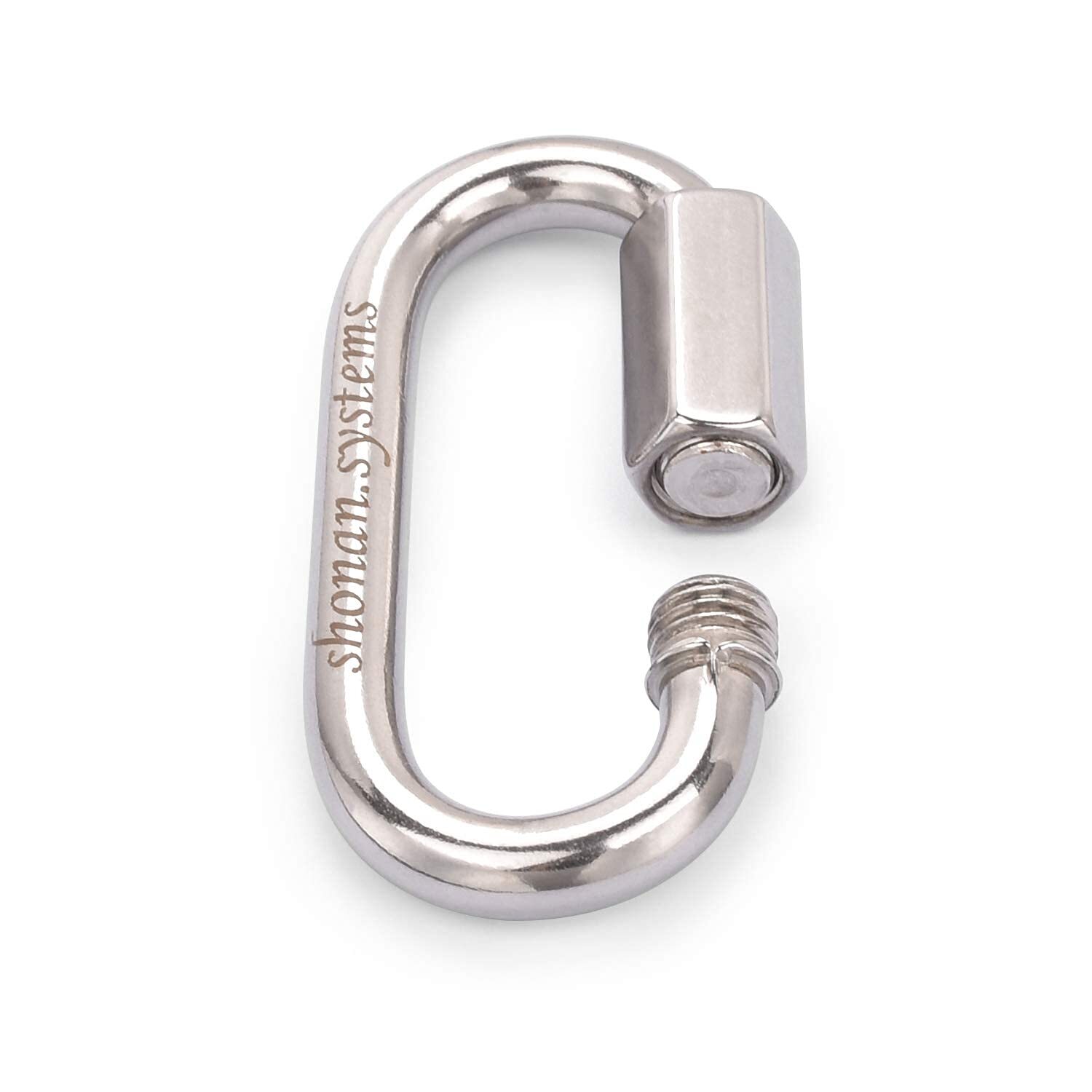 Stainless Steel Quick Links 2.3 Inch 5-Pack 1/4″ Diameter 880 Lbs Capacity