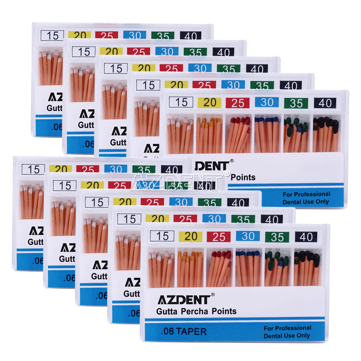 Dental Endodontic Gutta Percha Points Universal F1 F2 F3/0.02/0.04/0.06 15-40#