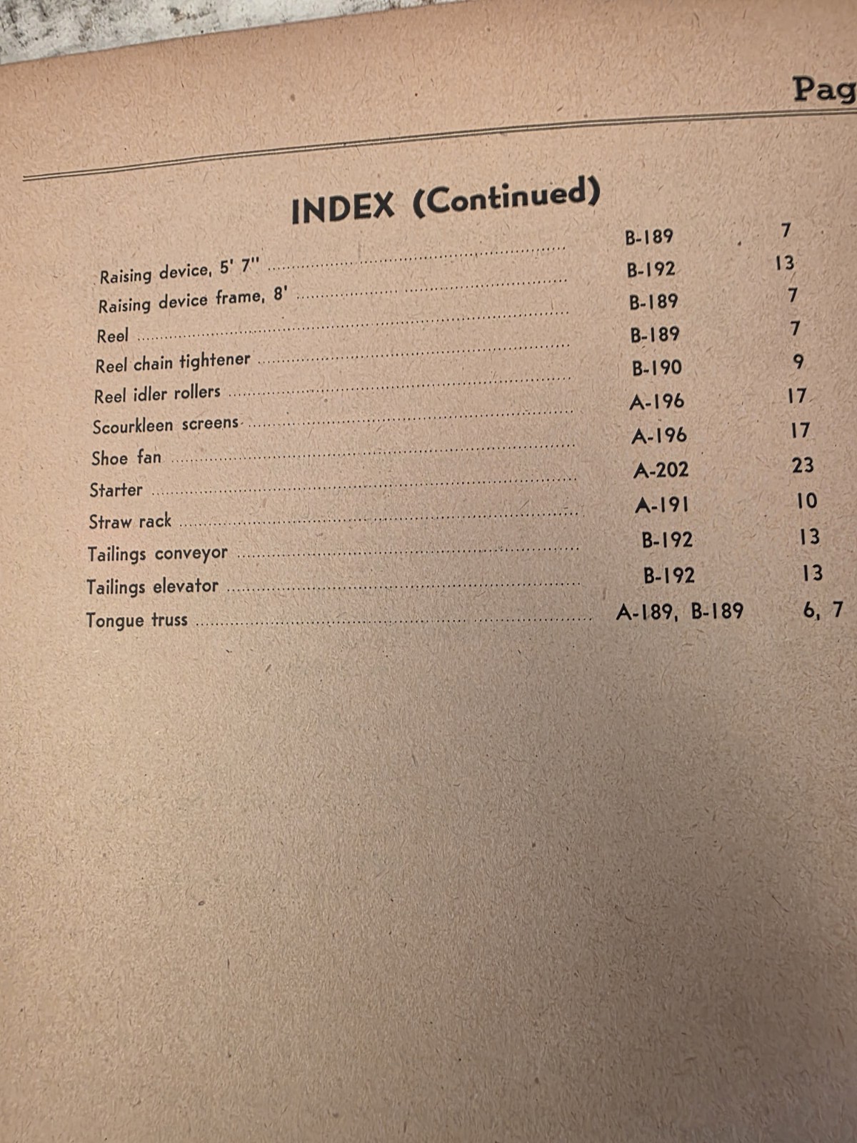 Co-Op E7 Harvester Combine Repair Parts List Manual National Farm Machinery