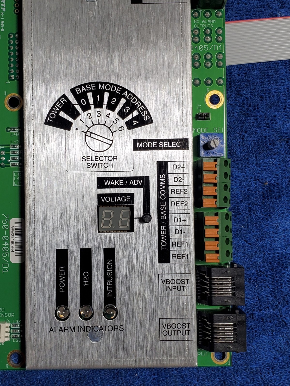 Raycap 3315-ALM-RS485 Alarm Board 750-0405/D1 for OVP Telecom USED