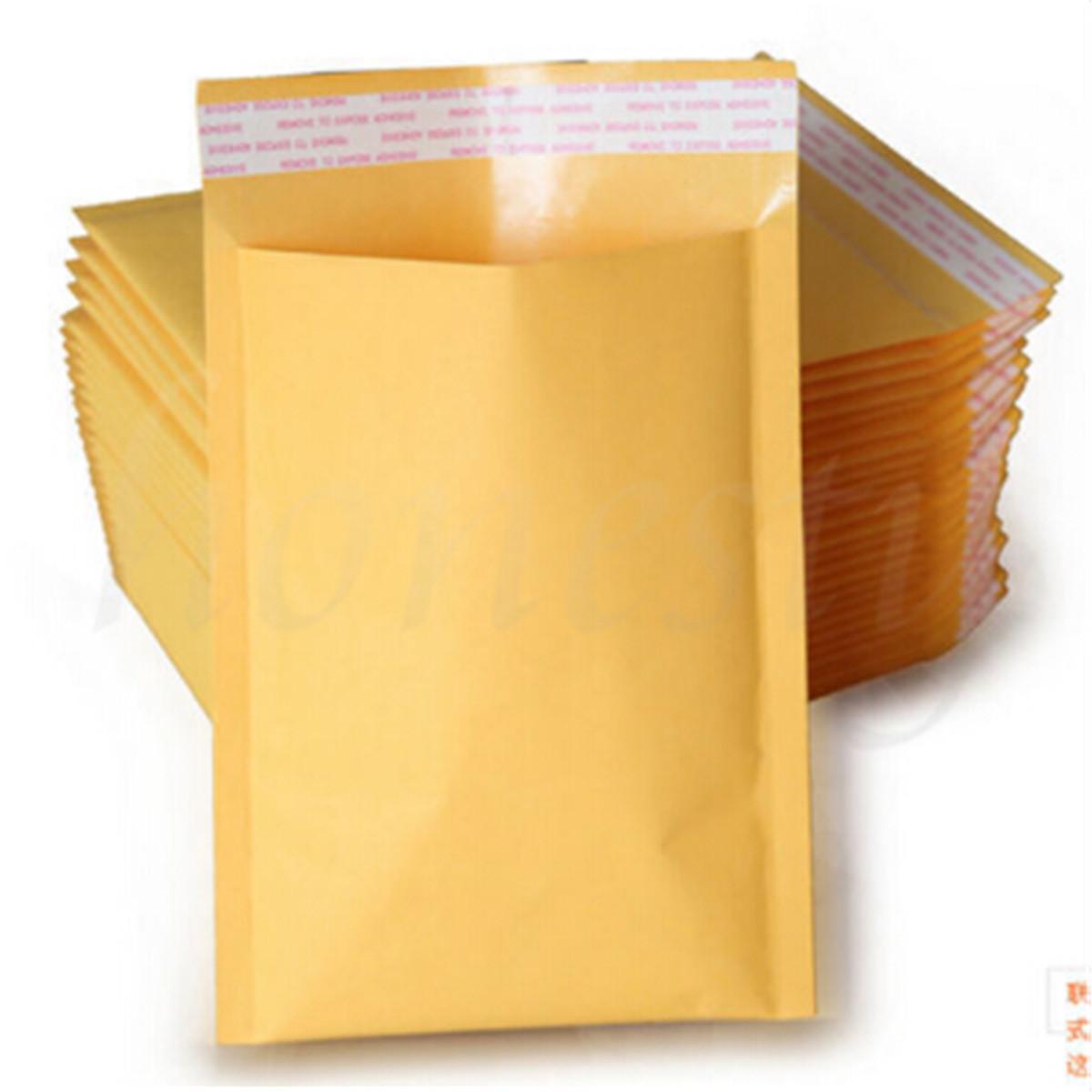 30/50pcs Yellow Kraft Bubble Mailers Padded Envelopes Shipping Bags Self Seal