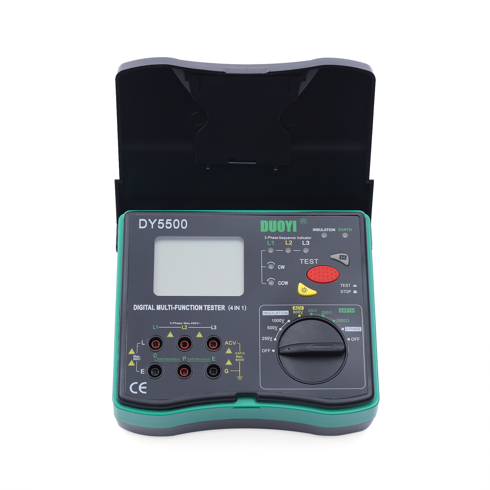 Digital Resistance Meter Ground Earth Insulation Tester 0.01 to 2000 ohm DY5500~