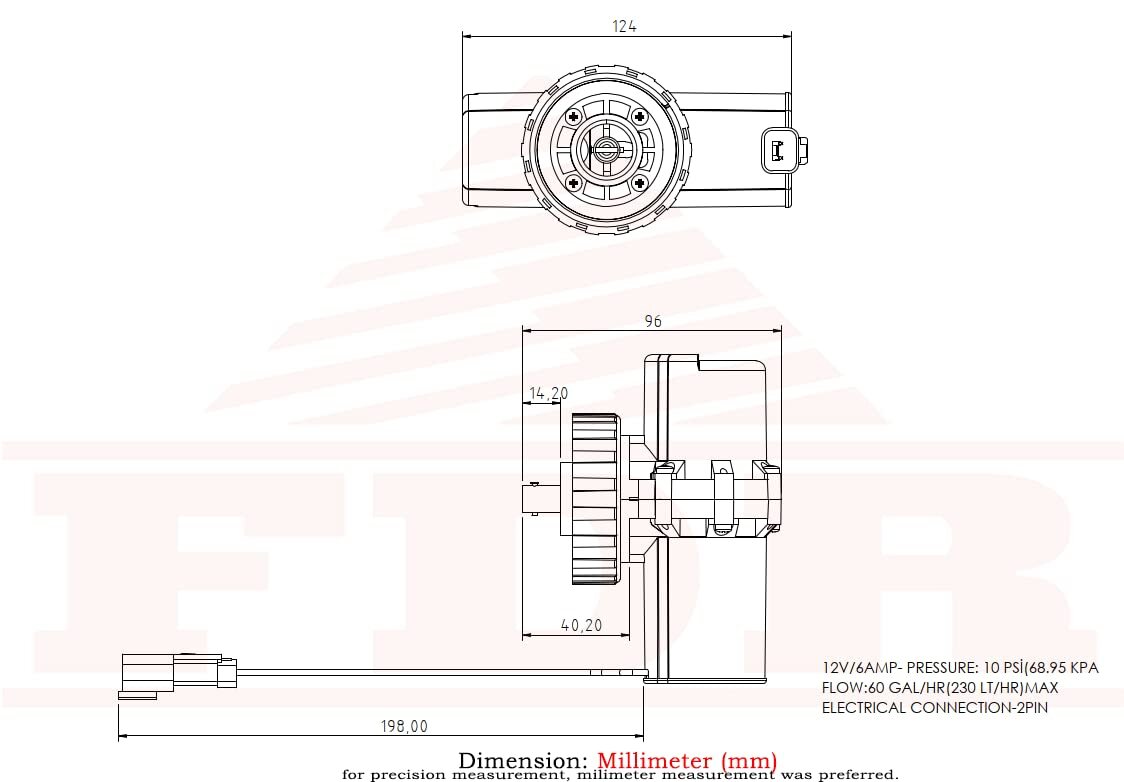 Fuel Pump for Caterpillar Perkins 12V MP10325 232-5877 228-9130
