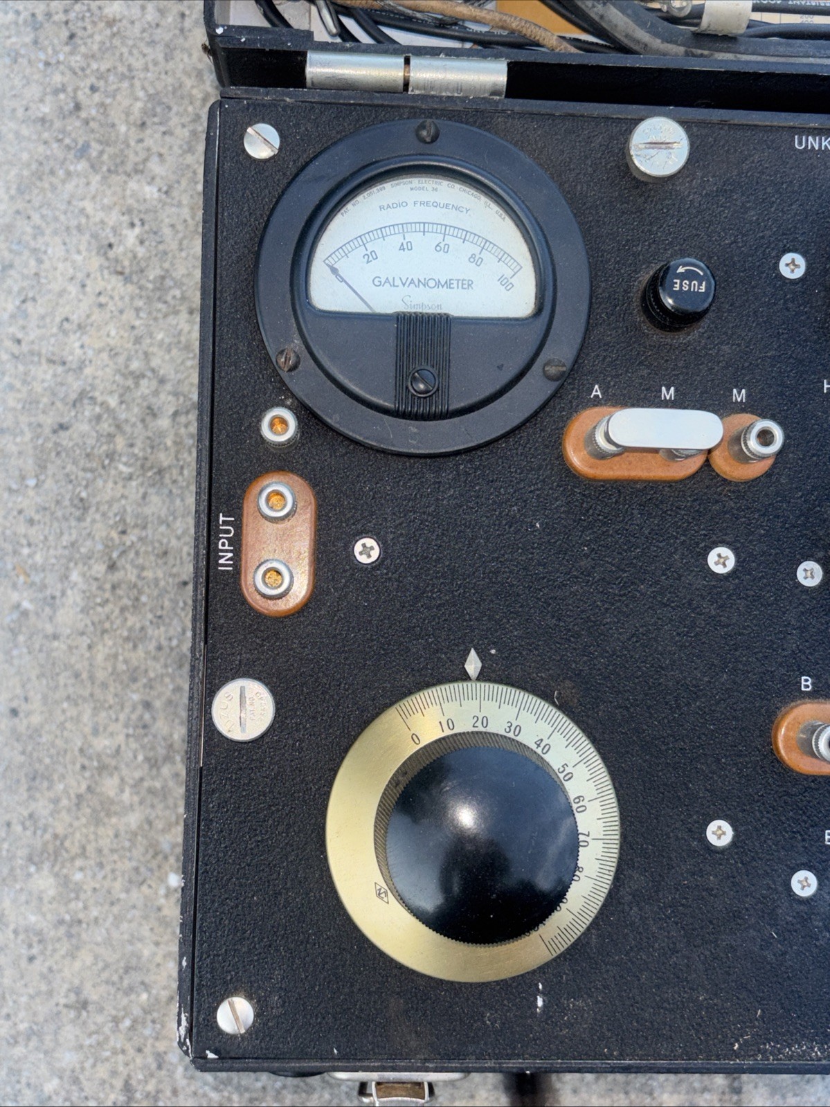 Vintage US NAVY- Bureau Ships ZM-6/U Or CA-1280 RF RF Impedance Measuring Unit