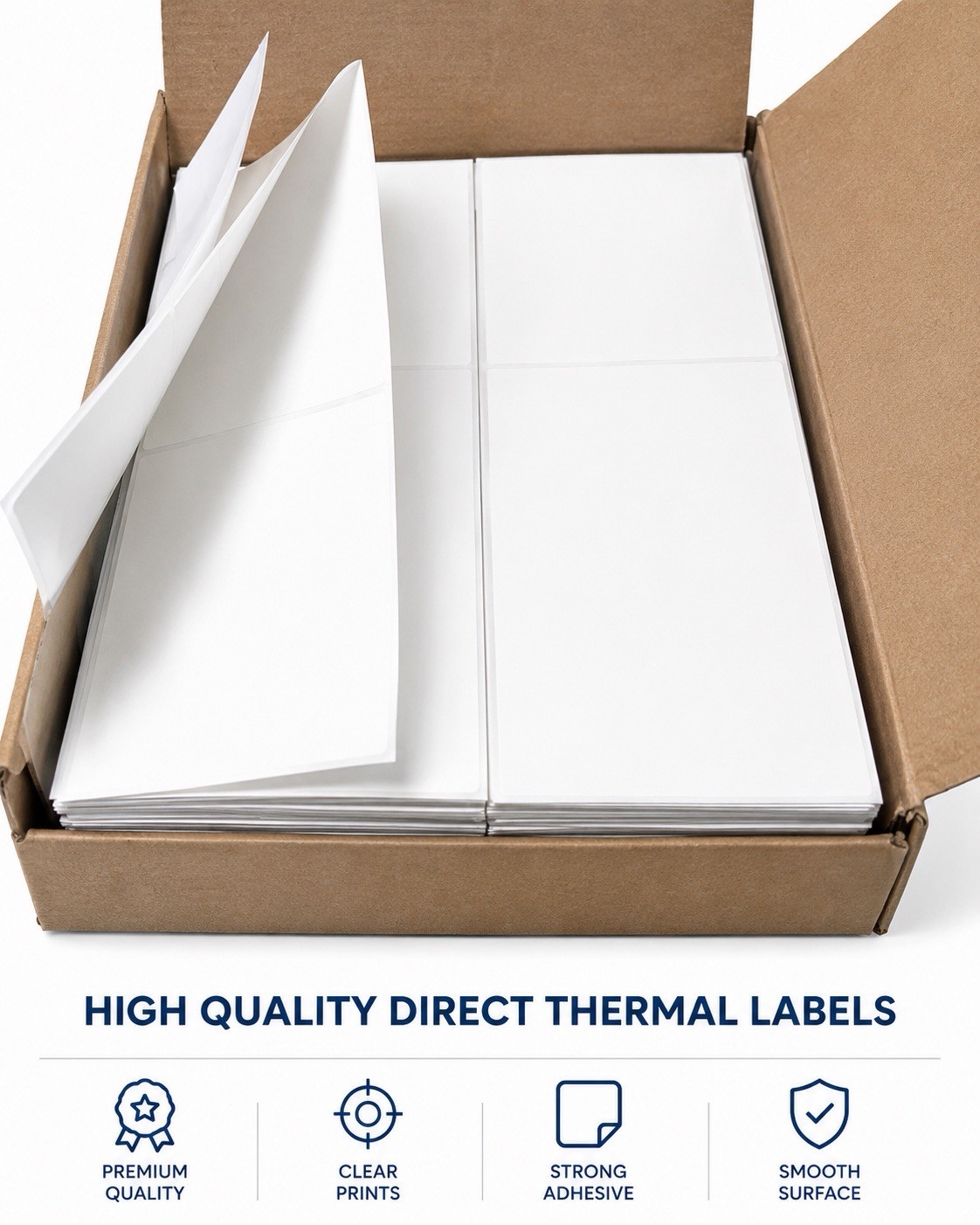 3000 Fanfold 4×6 Direct Thermal Label. High Quality.Certified by UPS 4″X6″ Label