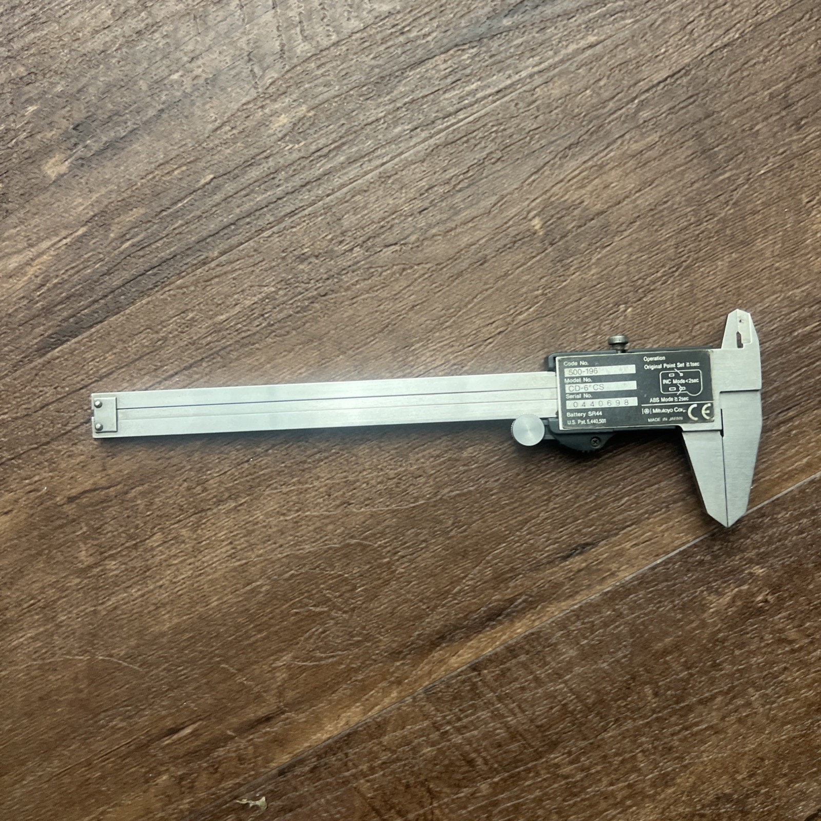 Mitutoyo Absolute Digital Digimatic 0-6 inch Digital Vernier Caliper 500-196-30