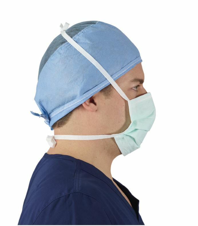 *300-Pieces* Halyard The Lite One Surgical Face Mask Green 48105
