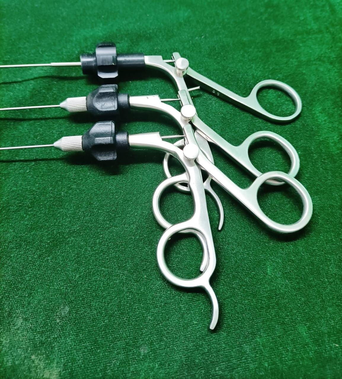 3pc Hysteroscopy Semi Rigid Alligator/ Scissor/ Biopsy 5FR 40cm with Black Rotar