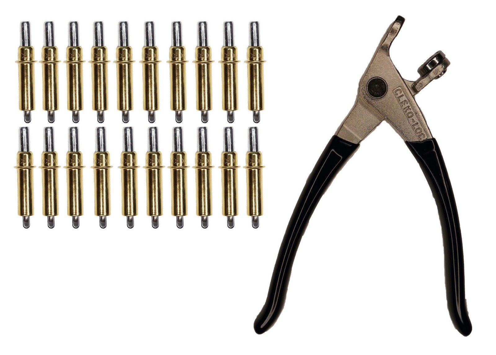 20 each C3/16 Cleco Fasteners (Made in USA) w/ Pliers