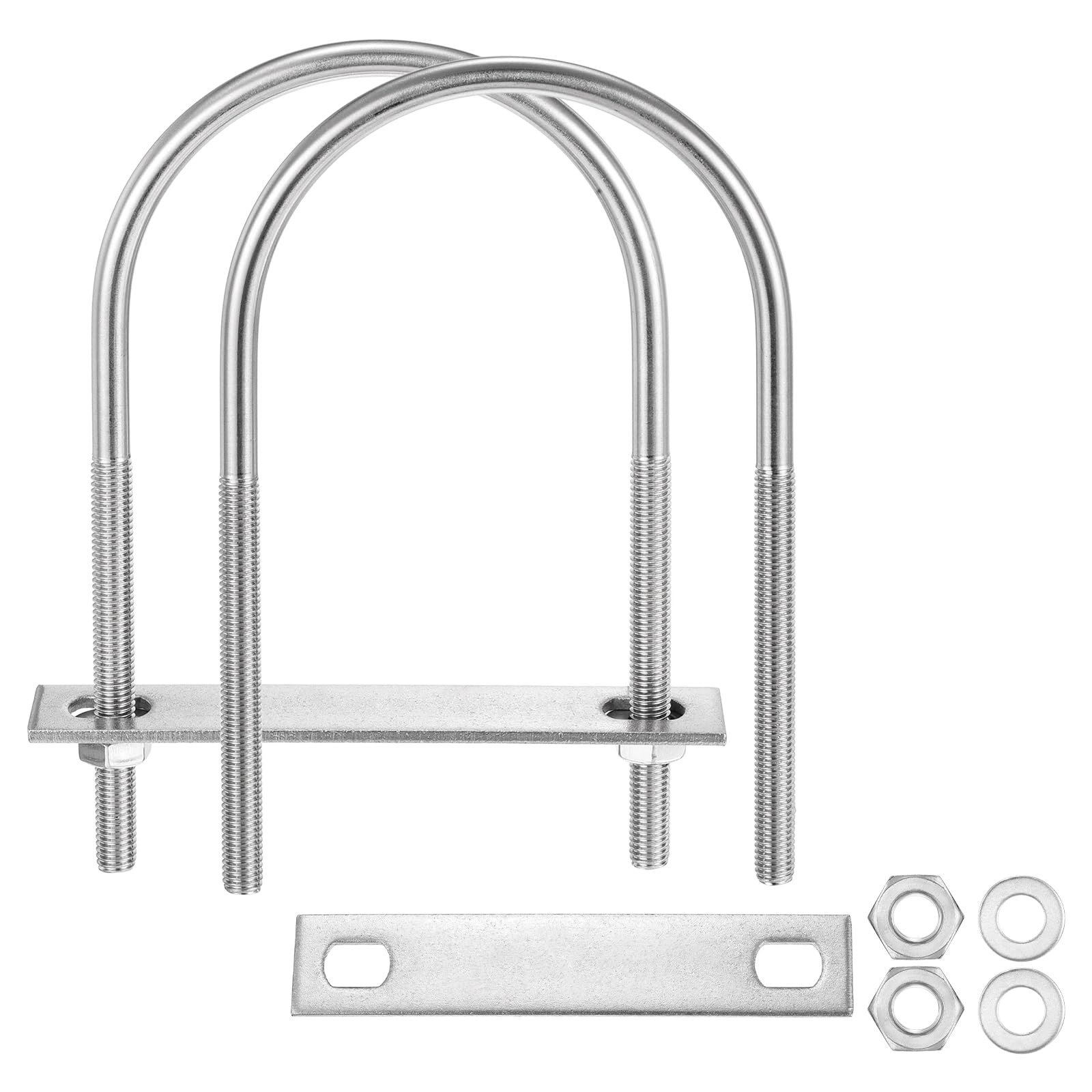 METALLIXITY U Bolts 2 Sets (5/16″(M8) x3.54″x6.29″), 5/16″(M8)x3.54″x6.29″