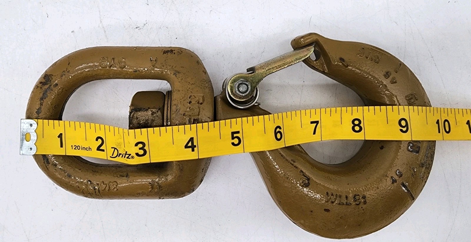 Crosby 5YB 4.5 Ton Swivel Eye Hoist Hook w/Latch Forged USA WLL 4.5T