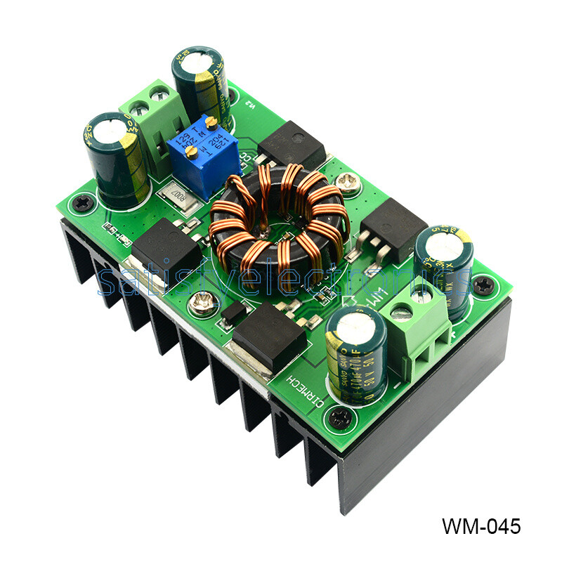 DC-DC 300W 10A CC CV Automatic Step-Up Step-Down Buck-Boost Power Supply Module