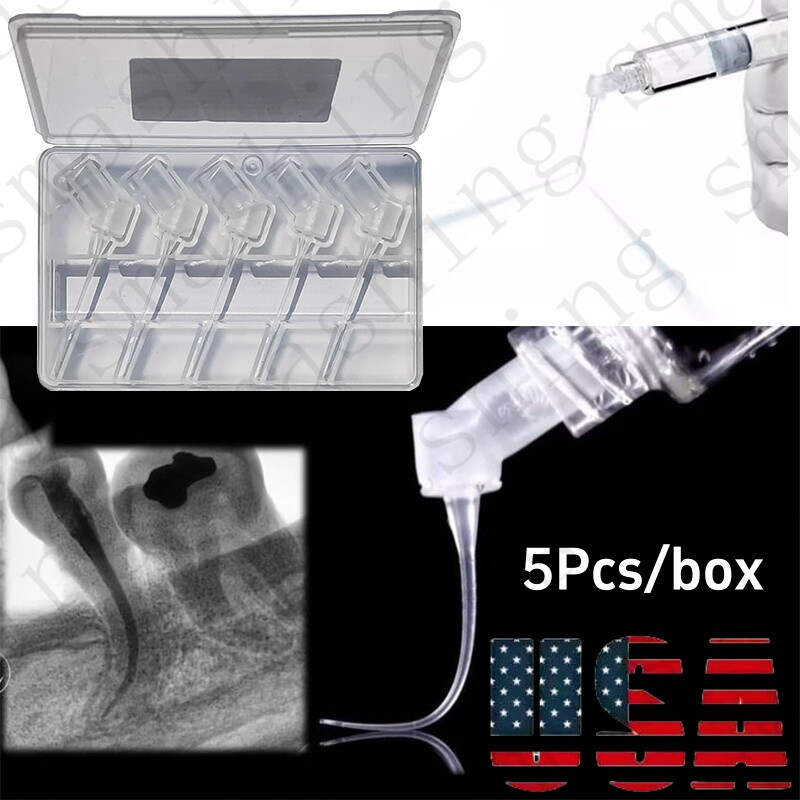 30Pcs Dental Style Flexible Irrigator Tips Endodontics Root Canal