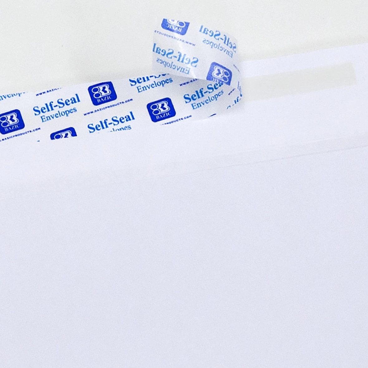 BAZIC #6-3/4 Peel & Self-Seal White Letter Mailing Envelopes 3-5/8” x 6-1/2”