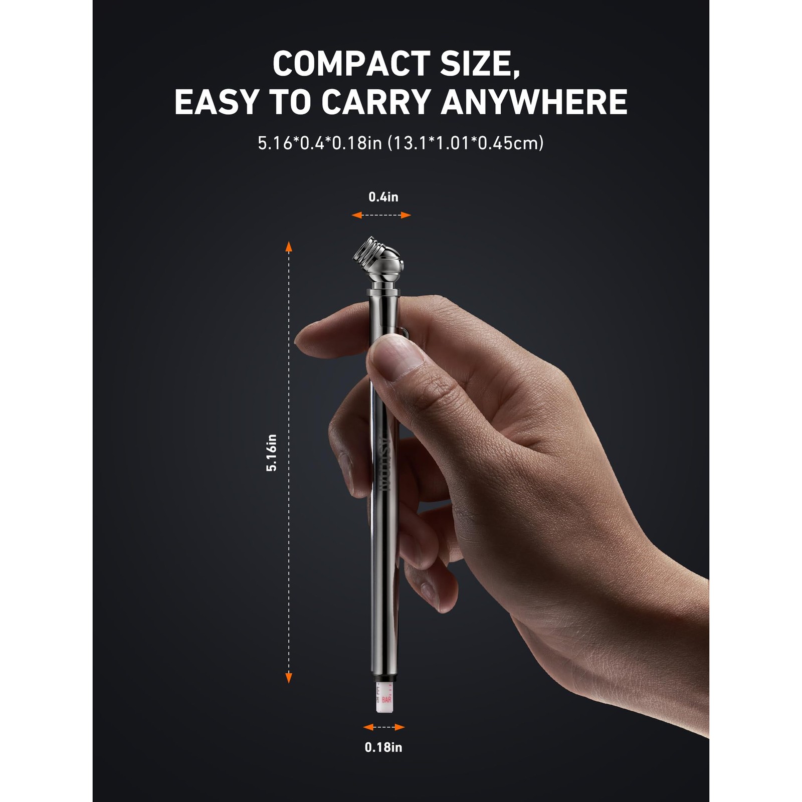 AstroAI Pencil Tire Pressure Gauge 2 Pack 10-75PSI, Calibrated to ANSI B40.1 Gra