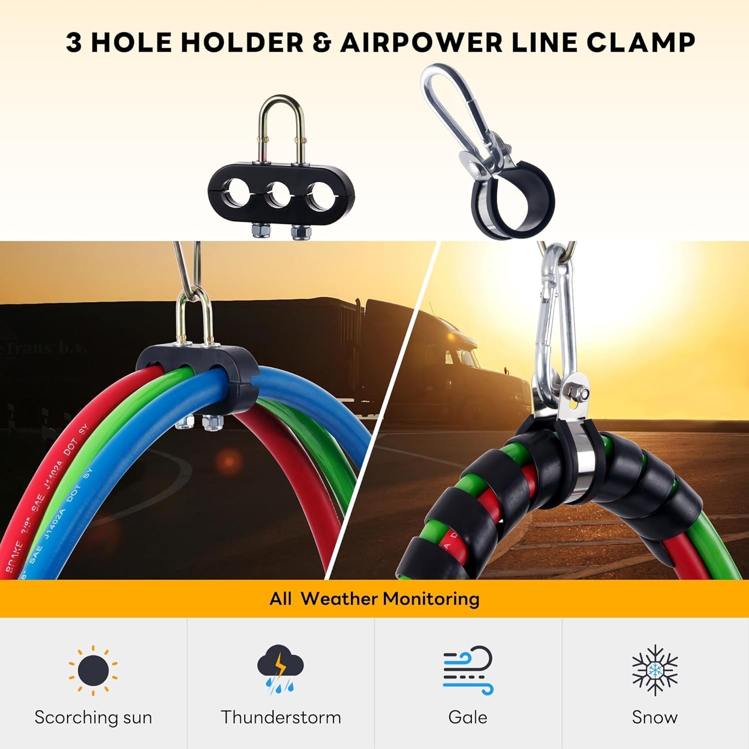 NEW 40in Swivel Pogo Stick Semi Truck Air Brake Cord Holder Stainless Steel