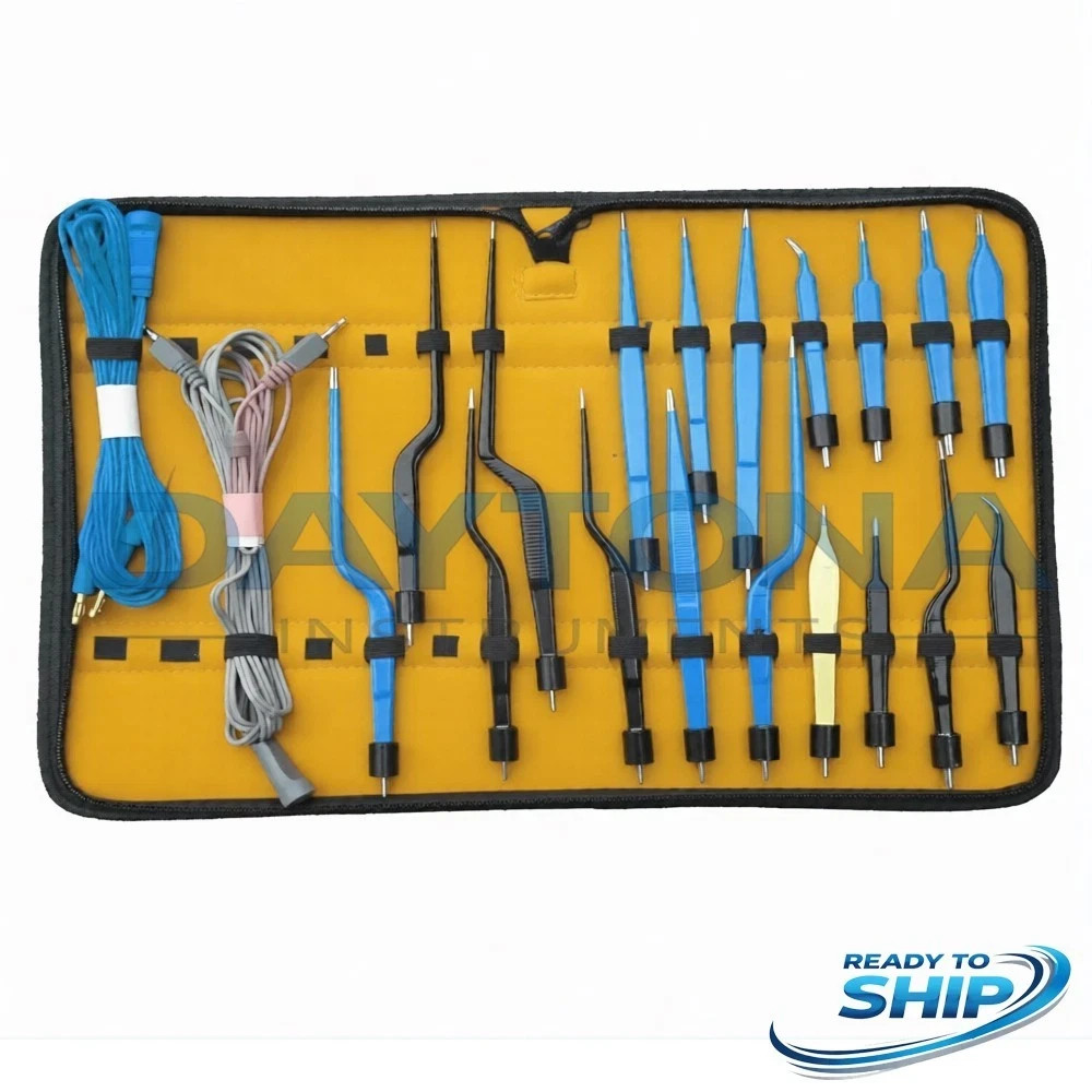 High Class Bipolar Bayonet Forceps Electro surgical Instruments set
