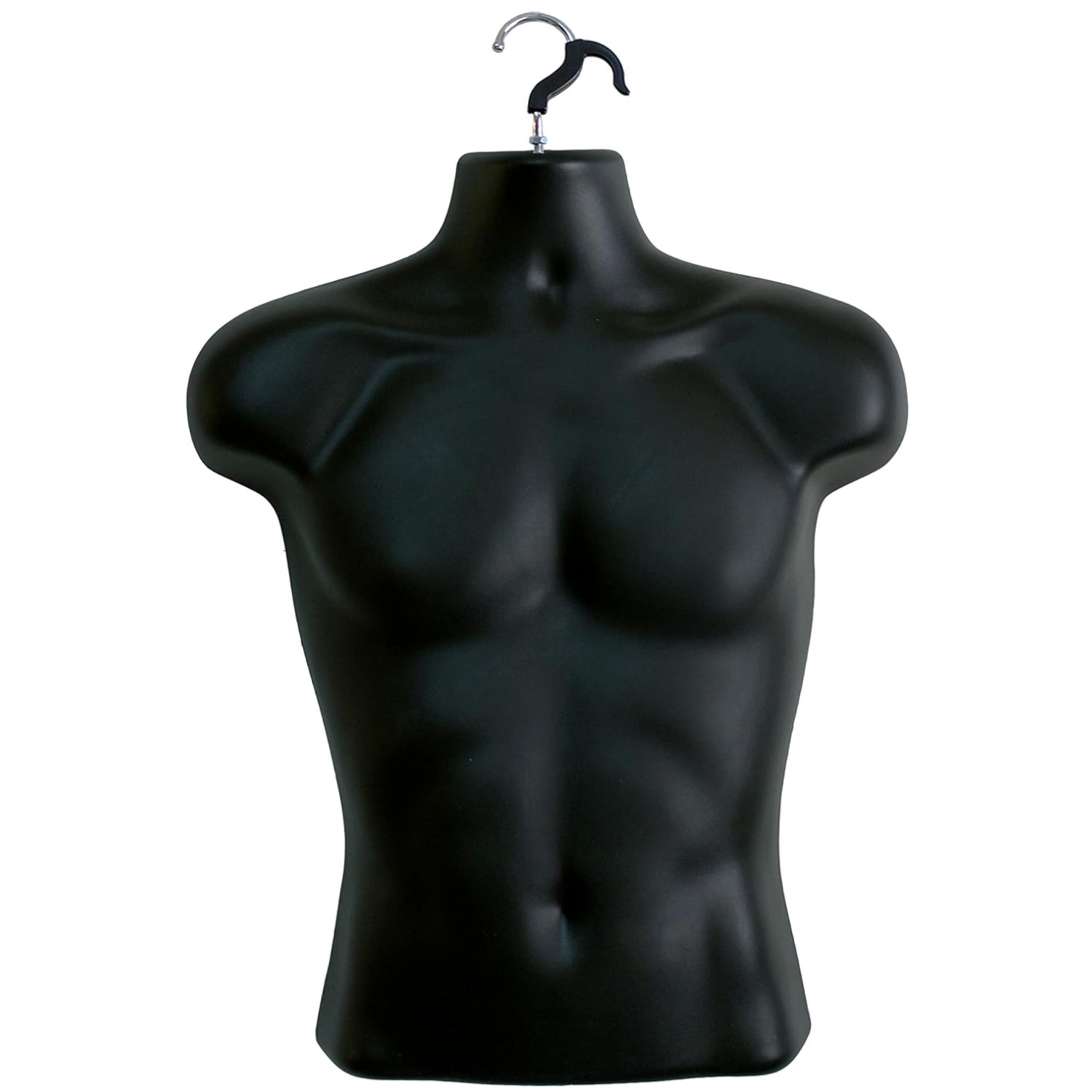 Black Male Mannequin Torso for T-Shirt Display