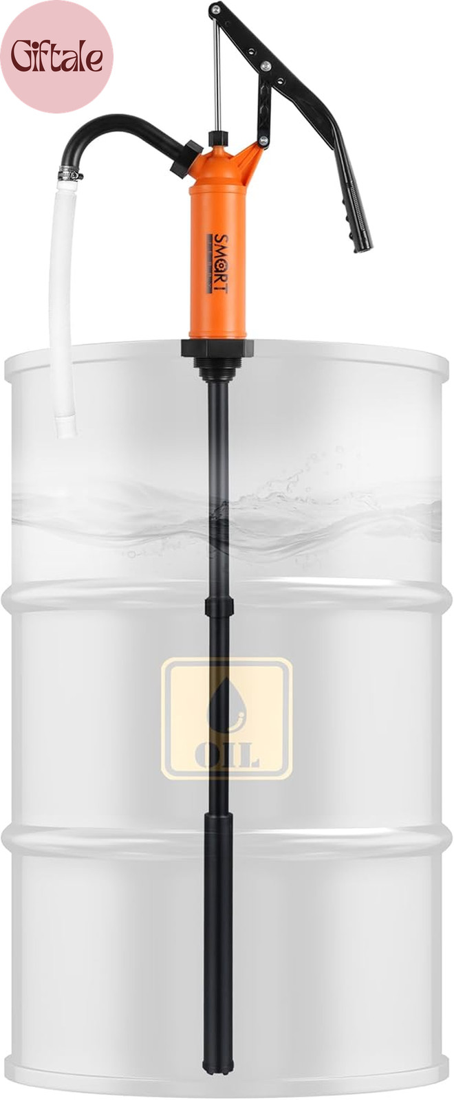 – 55 Gallon Drum Pump | Heavy Duty Manual Rain Barrel Pump for Water, DEF & Corr