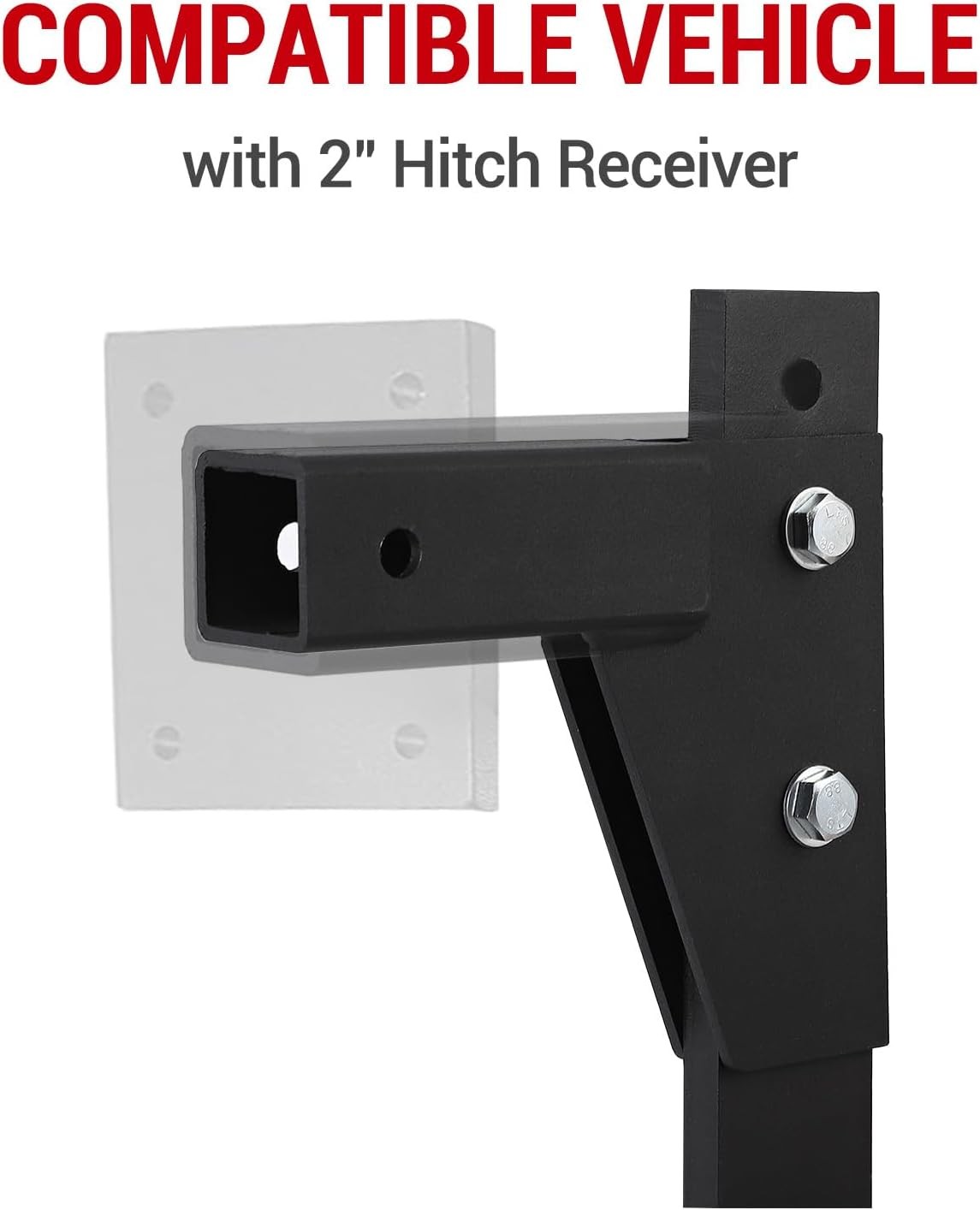 Hitch Mounted Trencher 18″ Scarifier Shank w/ 2 Teeth for 2″ Receiver Adapters