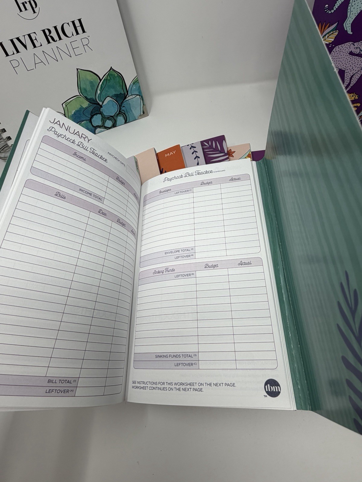 The Budget Mom Live Rich Planner & Budget by Paycheck 12 Month Box Set