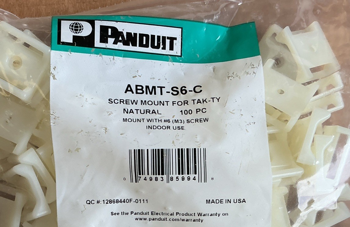 Panduit Screw Mount ABMT-S6-C ( Box Of 100 )