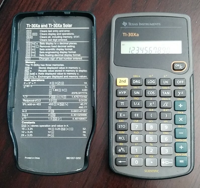 Texas Instruments TI-30Xa Solar Scientific Calculator USED Tested Fast Shipping