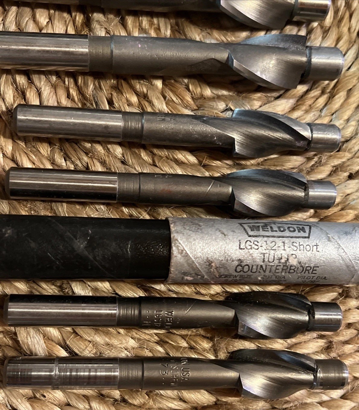 (10) Weldon Tu-Lip Counterbore Various Sizes as Shown See Photos (J1)