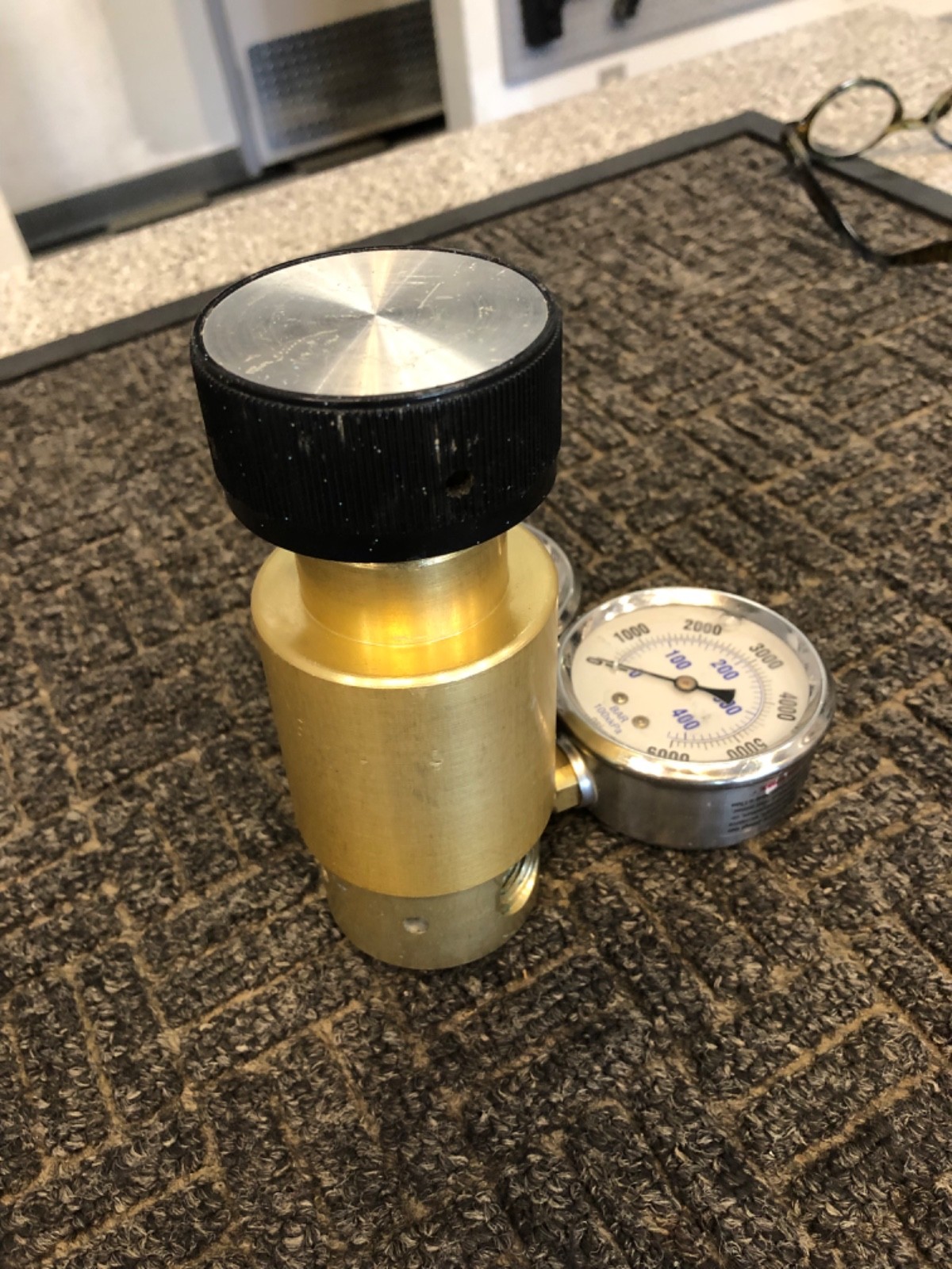 Used Aqua Enviroment reducing regulator 6000 input, 0 to 5000 output.