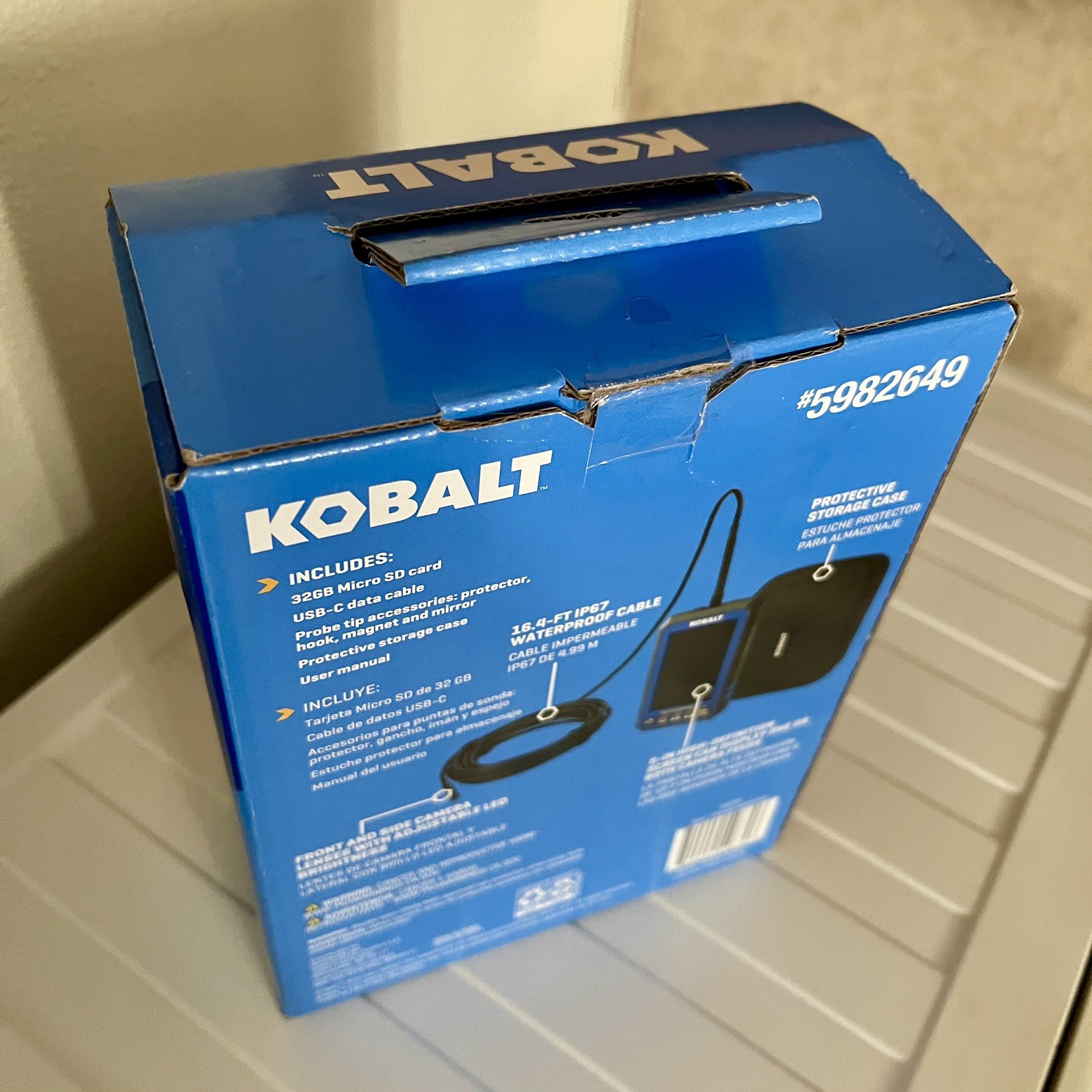 Kobalt 5″ Compact Inspection Camera w/ Color Screen New Open Box