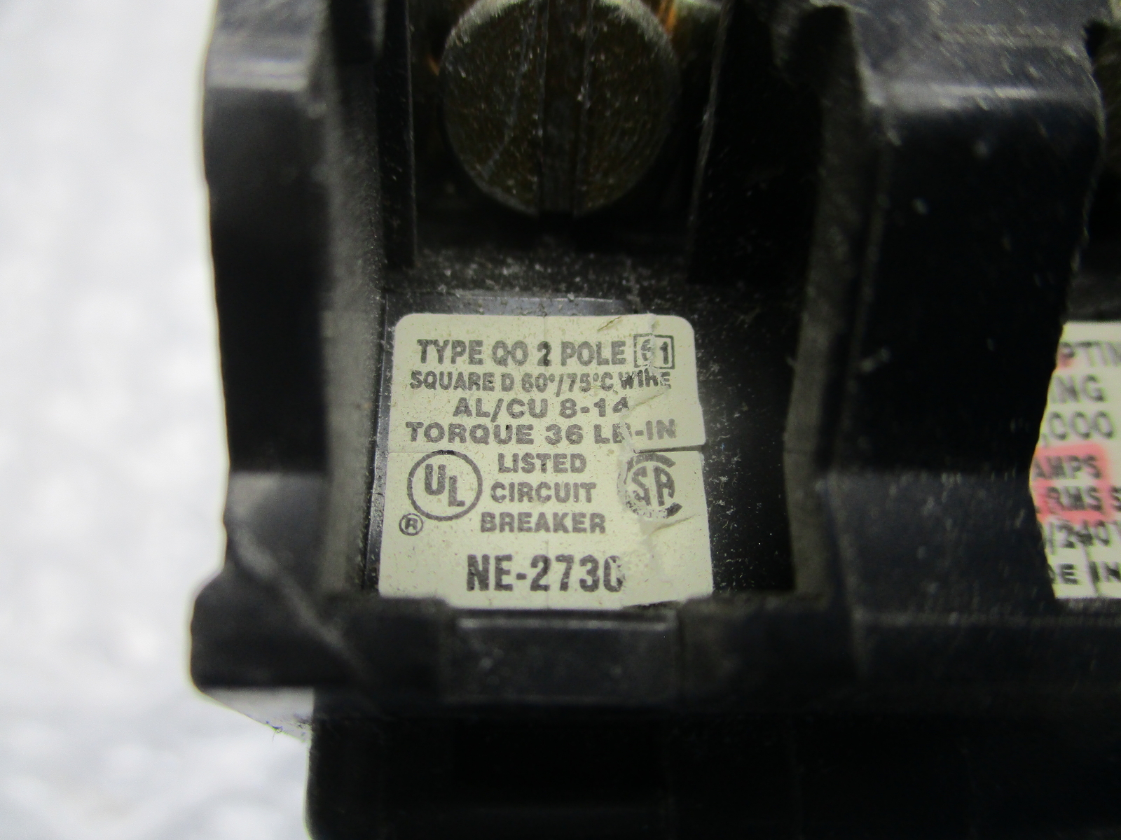 SQUARE D QO210 BREAKER 2POLE 10AMP UNMP