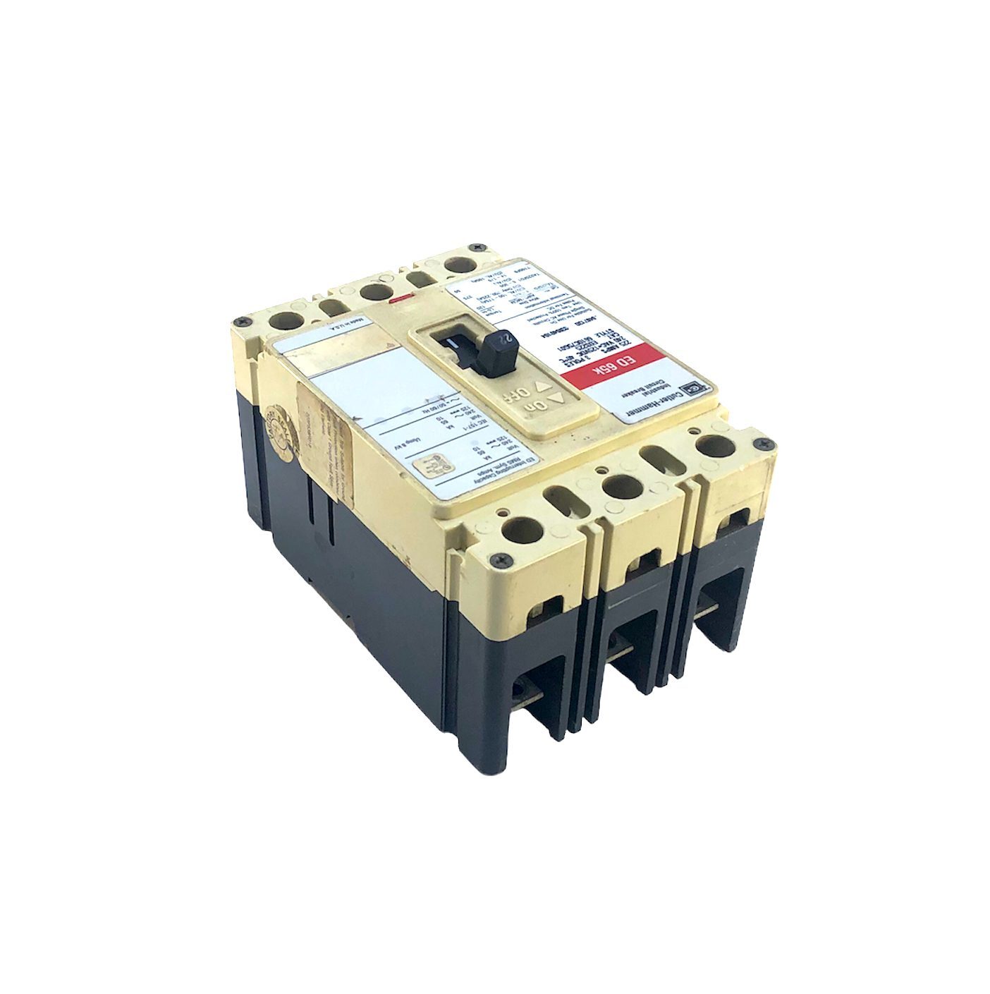 Eaton EDB3225 3 Pole 225 Amp 240 Vac Circuit Breaker