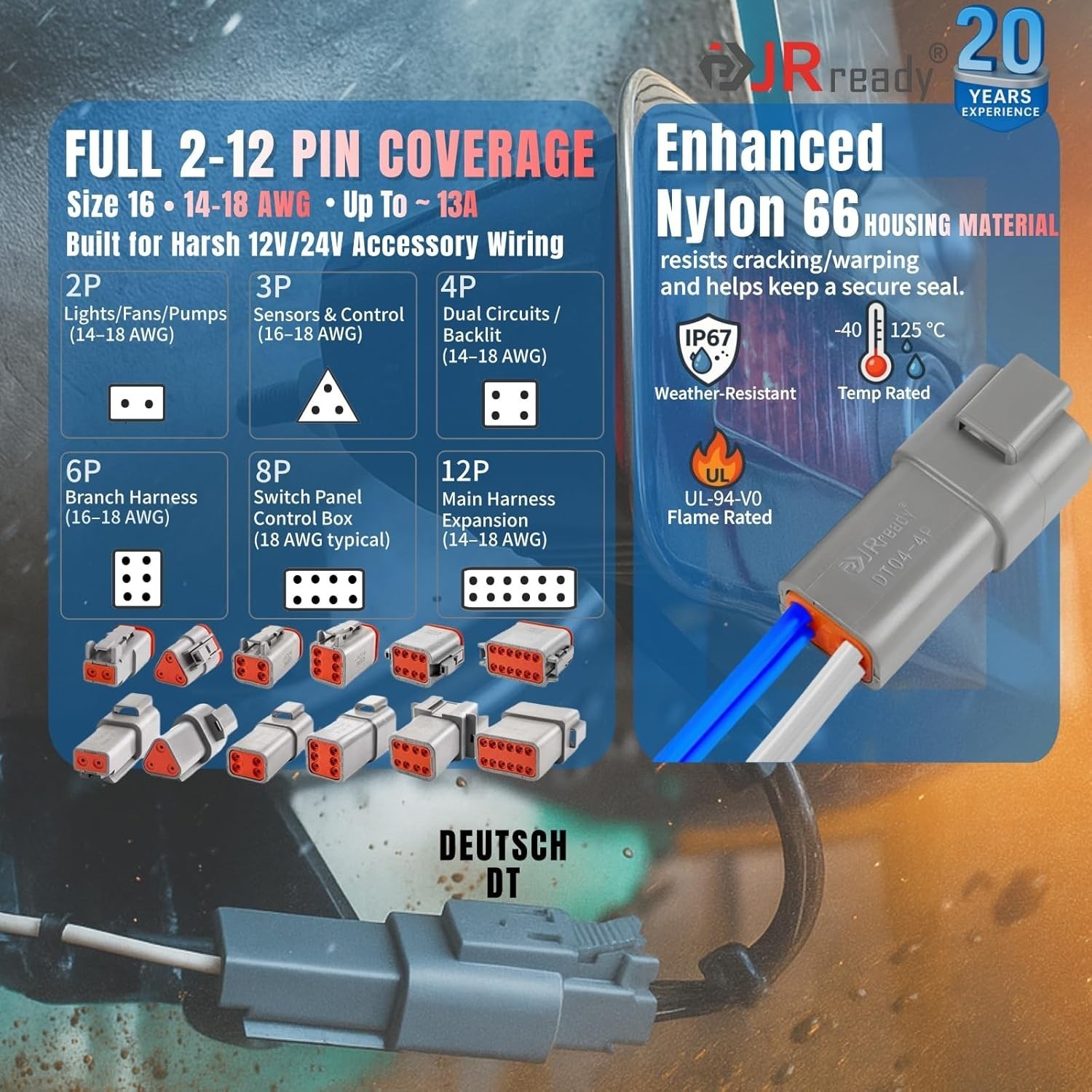Automotive Marine Off-Road DT Connectors