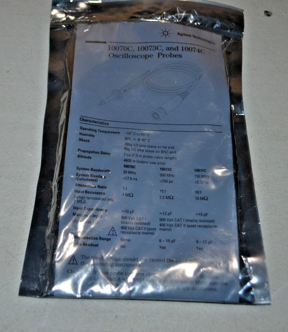 HP AGILENT ~ 10074C X10 ~ 150MHz 10:1 PASSIVE OSCILLOSCOPE PROBE (B7)