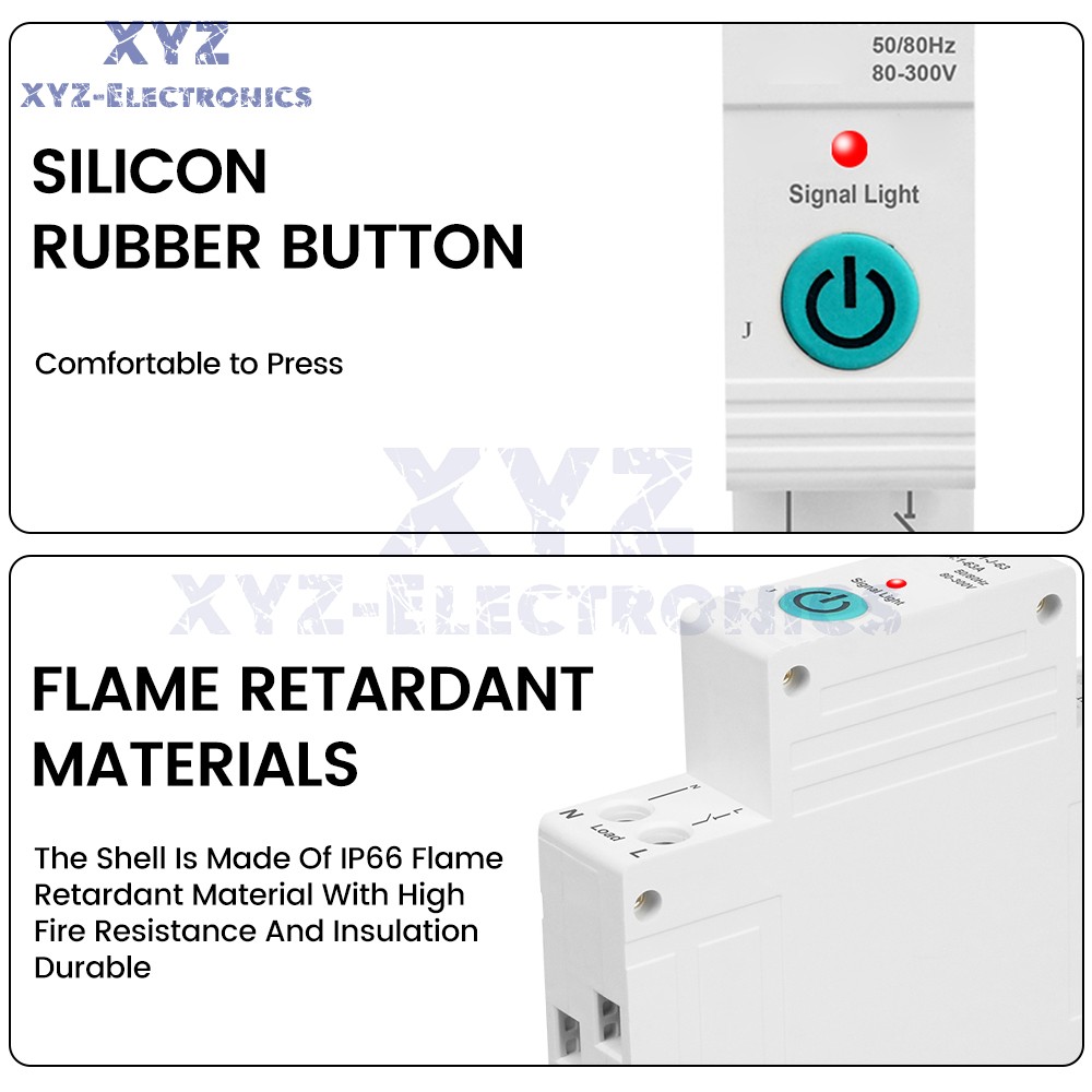 TUYA WIFI Smart Circuit Breaker 63A 220V Switch Metering Overcurrent Protection