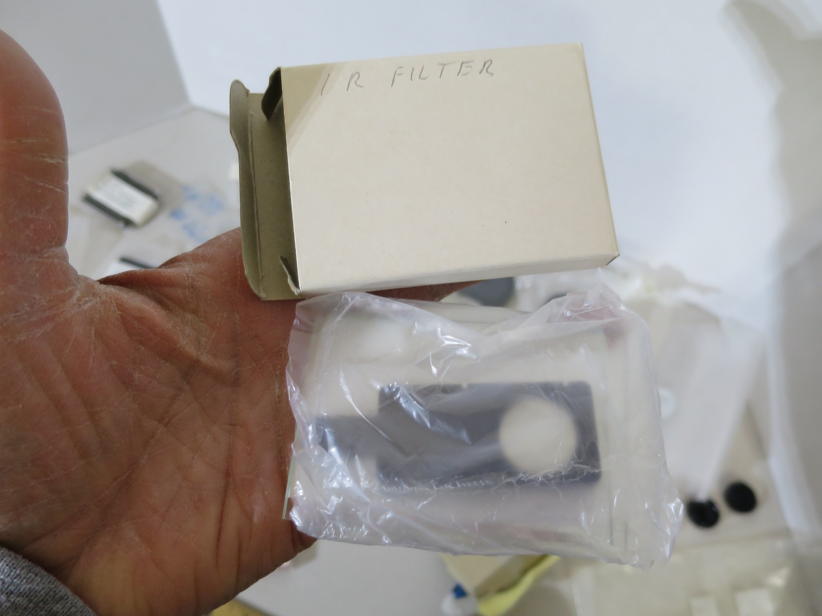 Olympus Microscope HOYA Lenses, and assorted parts. HOLLAND, AUSTRIA, UK PARTS