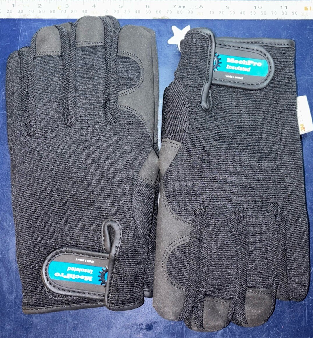 2X Wells Lamont MechPro 3M Thinsulate Insulated Mechanics Gloves Size: XXL X2