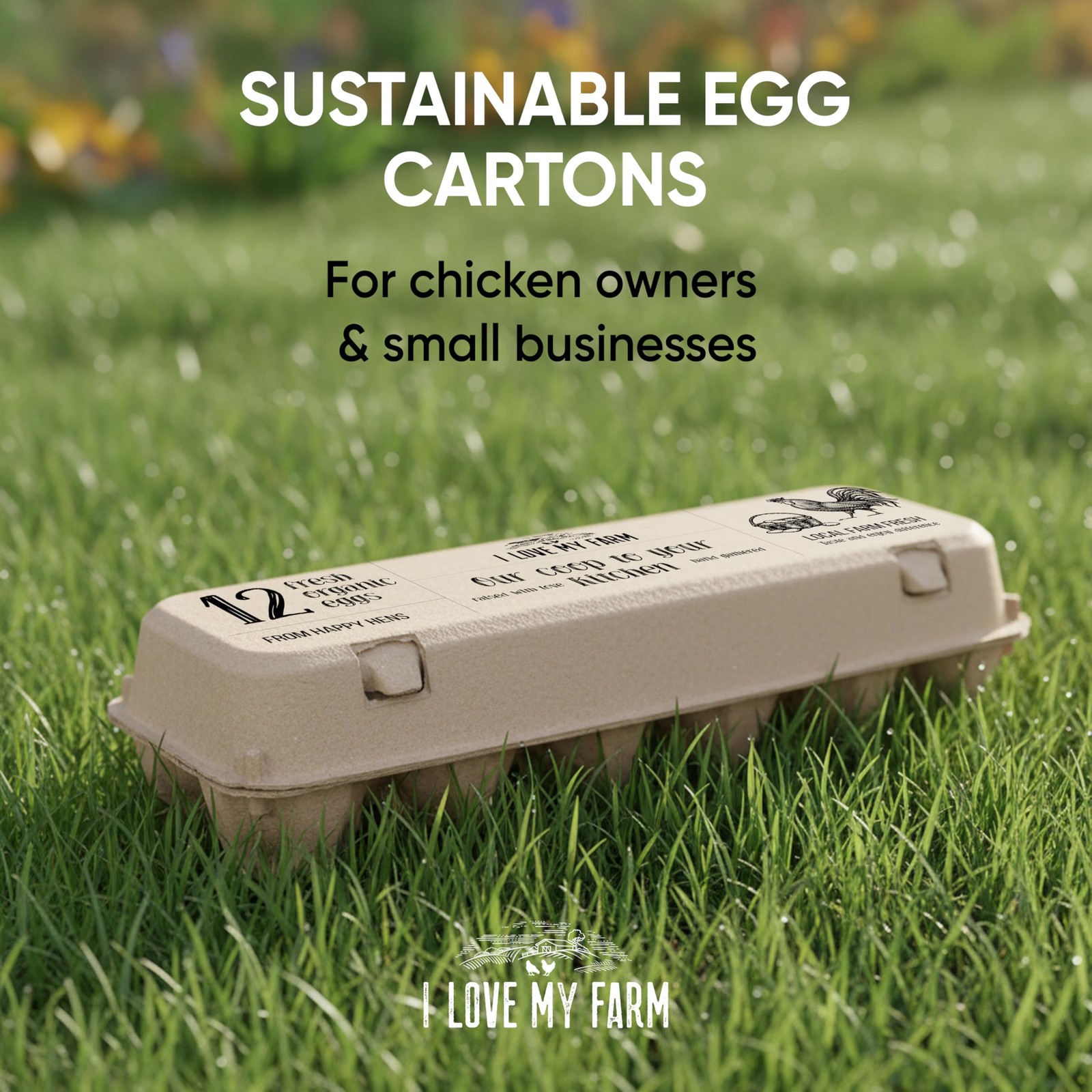24 PCS Recycled Pulp Egg Cartons Trays Large Eggs EcoFriendly Paper Holder